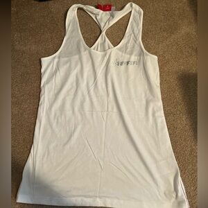 White medium Ferrari white women’s puma tank with crystals
